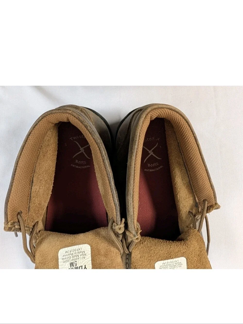 Twisted X Youth Driving Moc Chukka Boots Brown Leather YDM0001 Size 5 M